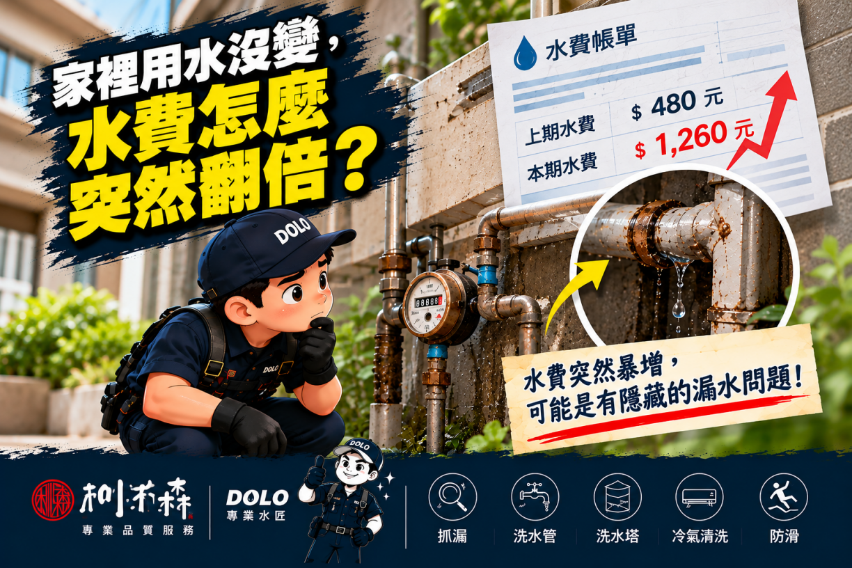 家裡用水沒變，水費卻突然暴增？小心隱藏的水管漏水！